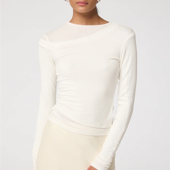 The Line by K Tops - The Line by K: Smythson Top in White